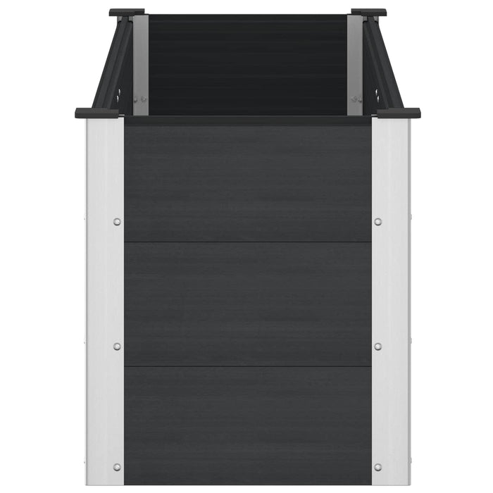 Strat înălțat de grădină Negru 150 x 50 x 54 cm WALTI