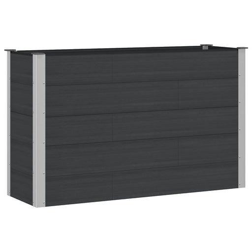 Strat înălțat de grădină Negru 150 x 50 x 91 cm - WALTI WALTI