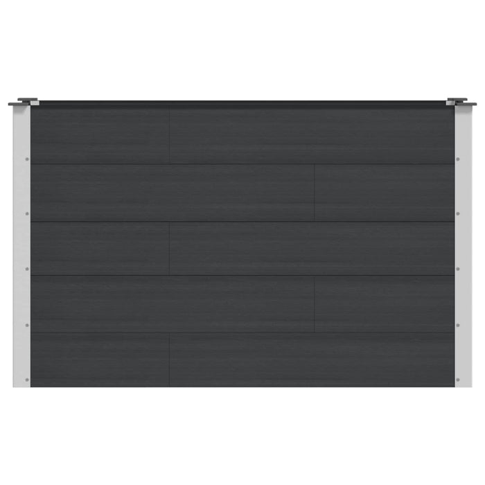 Strat înălțat de grădină Negru 150 x 50 x 91 cm WALTI