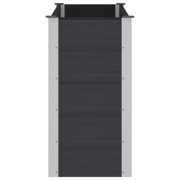 Strat înălțat de grădină Negru 150 x 50 x 91 cm WALTI