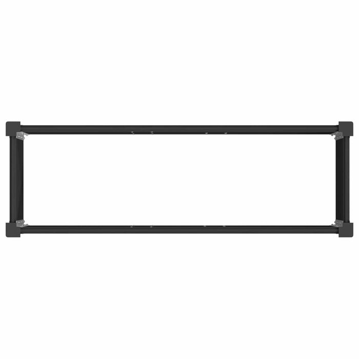 Strat înălțat de grădină Negru 150 x 50 x 91 cm WALTI
