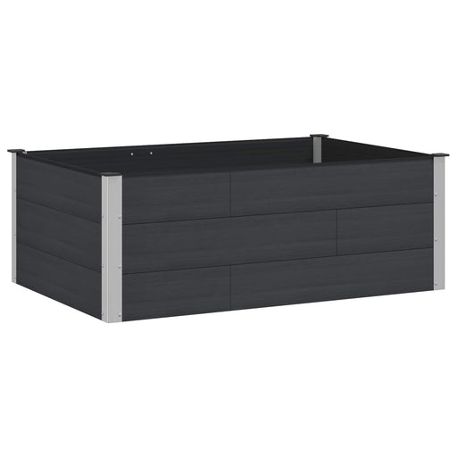Strat înălțat de grădină Negru 150 x 100 x 54 cm - WALTI WALTI