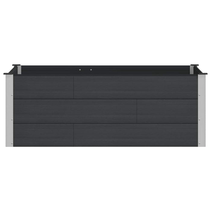 Strat înălțat de grădină Negru 150 x 100 x 54 cm WALTI