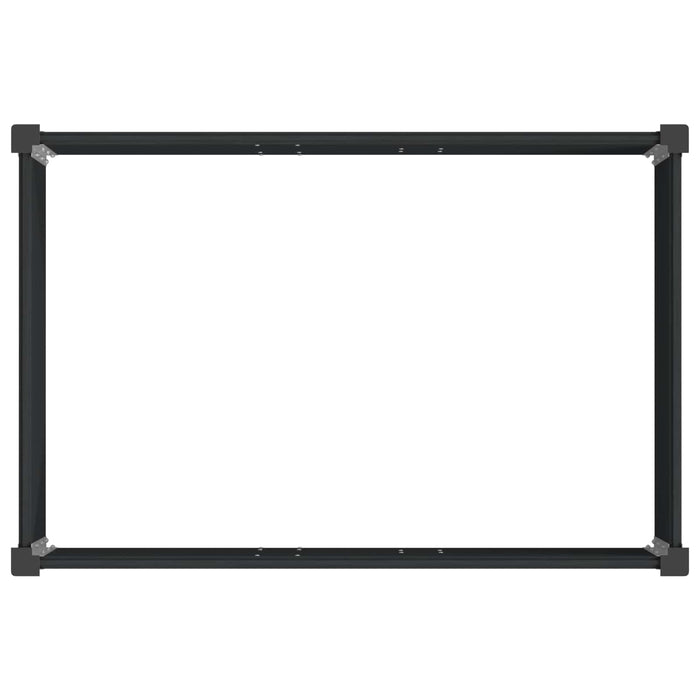 Strat înălțat de grădină Negru 150 x 100 x 54 cm WALTI