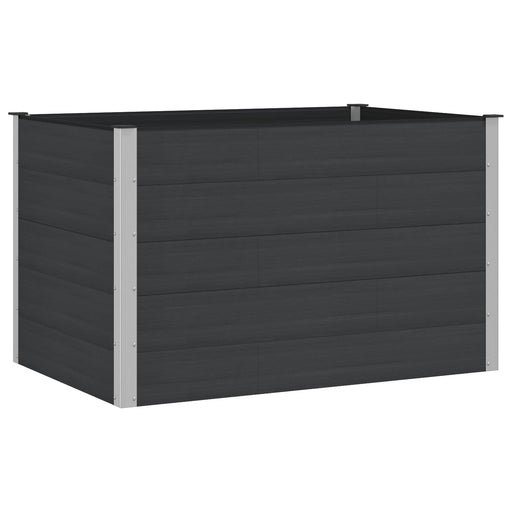 Strat înălțat de grădină Negru 150 x 100 x 91 cm - WALTI WALTI