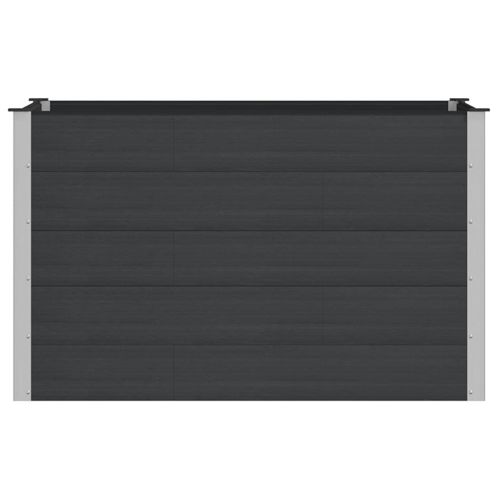 Strat înălțat de grădină Negru 150 x 100 x 91 cm WALTI