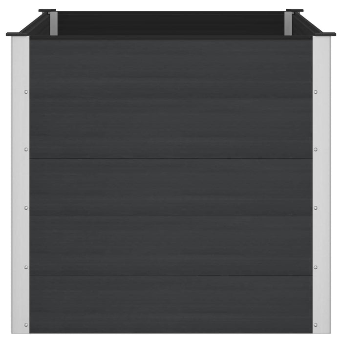 Strat înălțat de grădină Negru 150 x 100 x 91 cm WALTI
