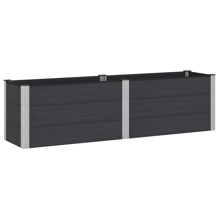 Strat înălțat de grădină Negru 200 x 50 x 54 cm WALTI