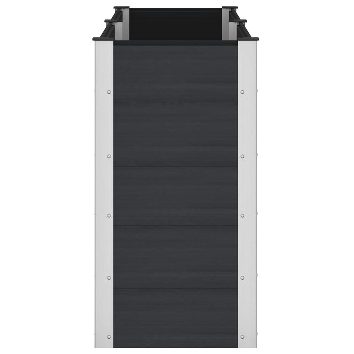 Strat înălțat de grădină Negru 200 x 50 x 91 cm WALTI