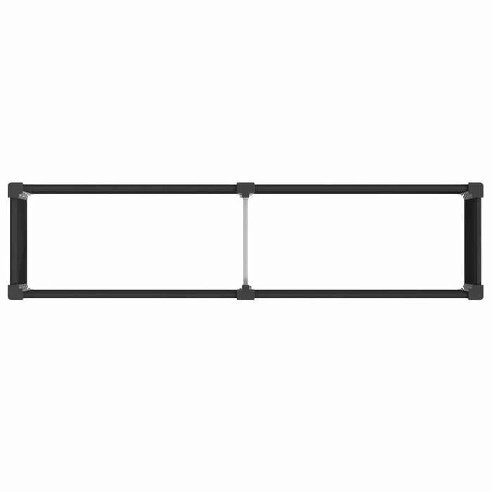 Strat înălțat de grădină Negru 200 x 50 x 91 cm WALTI