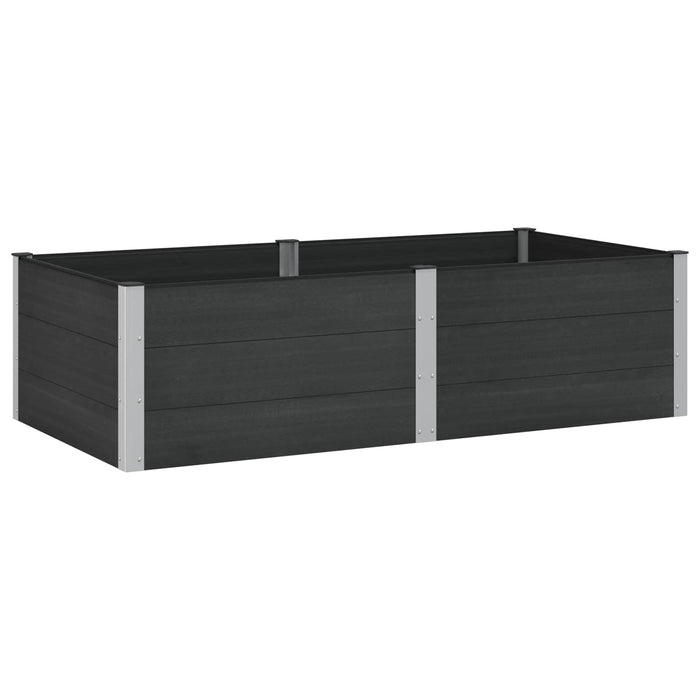 Strat înălțat de grădină Negru 200 x 100 x 54 cm WALTI