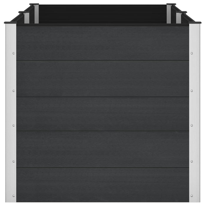 Strat înălțat de grădină Negru 200 x 100 x 91 cm WALTI