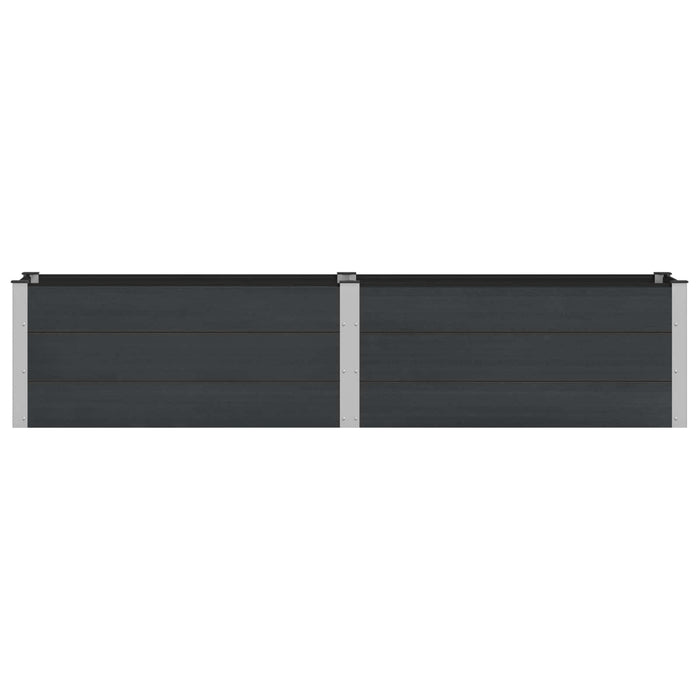 Strat înălțat de grădină Negru 250 x 50 x 54 cm WALTI