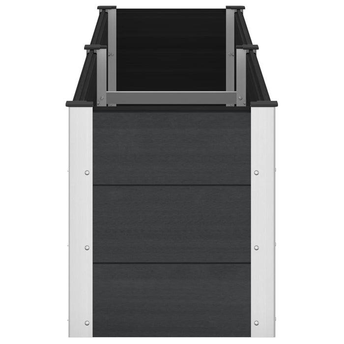 Strat înălțat de grădină Negru 250 x 50 x 54 cm WALTI