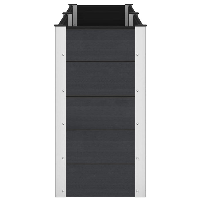 Strat înălțat de grădină Negru 250 x 50 x 91 cm WALTI