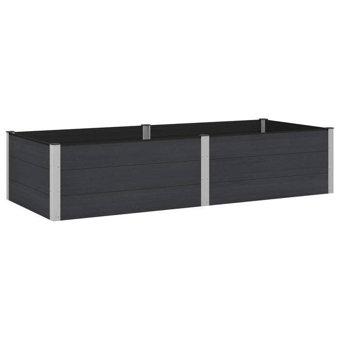 Strat înălțat de grădină Negru 250 x 100 x 54 cm WALTI