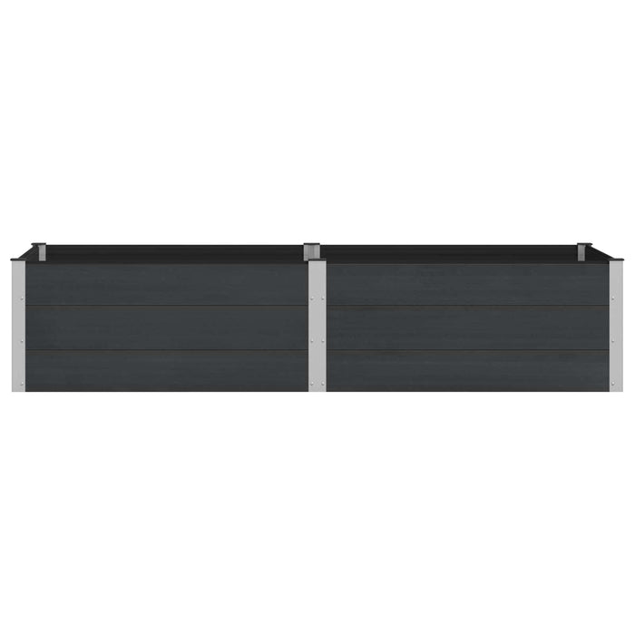 Strat înălțat de grădină Negru 250 x 100 x 54 cm WALTI