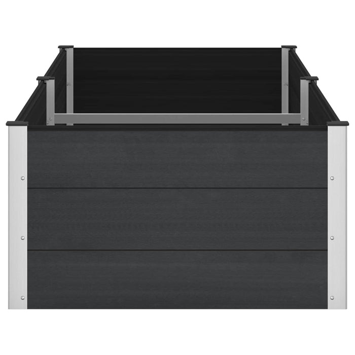 Strat înălțat de grădină Negru 250 x 100 x 54 cm WALTI