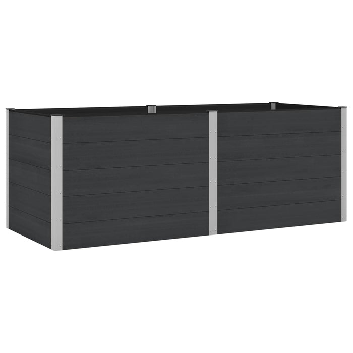 Strat înălțat de grădină Negru 250 x 100 x 91 cm WALTI