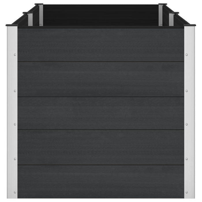 Strat înălțat de grădină Negru 250 x 100 x 91 cm WALTI