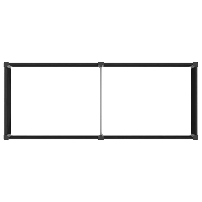 Strat înălțat de grădină Negru 250 x 100 x 91 cm WALTI