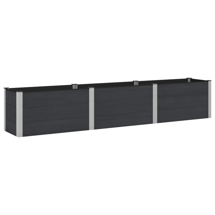 Strat înălțat de grădină Negru 300 x 50 x 54 cm WALTI