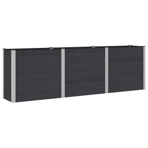 Strat înălțat de grădină Negru 300 x 50 x 91 cm - WALTI WALTI