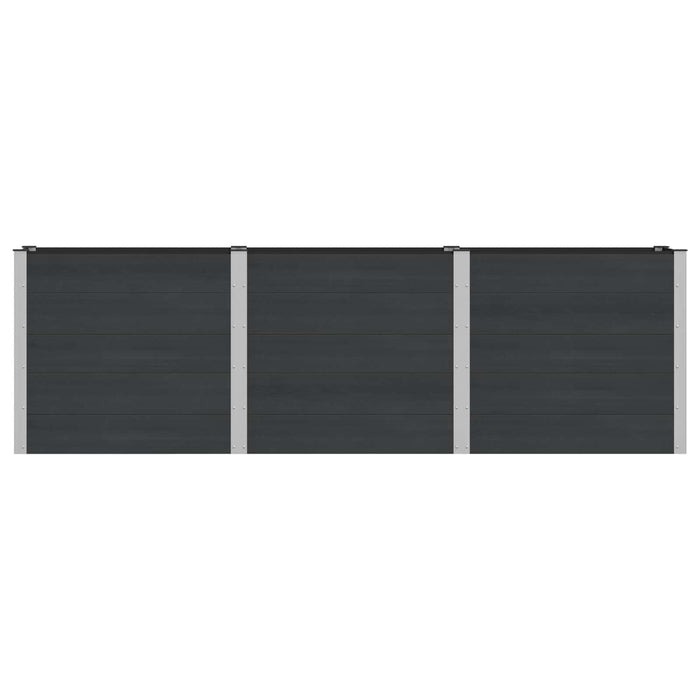 Strat înălțat de grădină Negru 300 x 50 x 91 cm WALTI