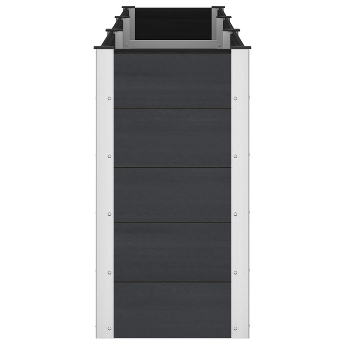 Strat înălțat de grădină Negru 300 x 50 x 91 cm WALTI