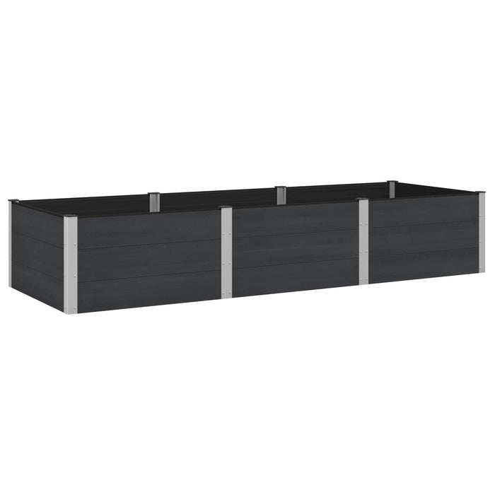 Strat înălțat de grădină Negru 300 x 100 x 54 cm WALTI