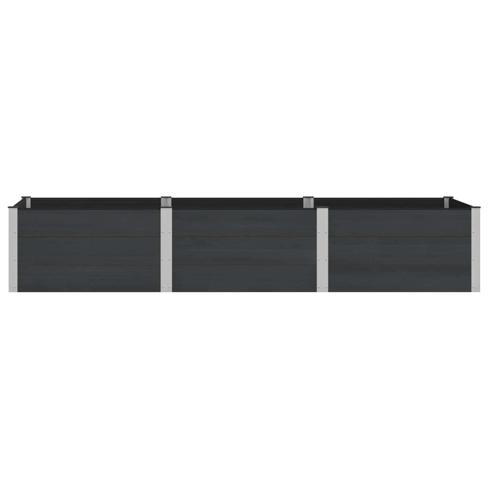 Strat înălțat de grădină Negru 300 x 100 x 54 cm WALTI