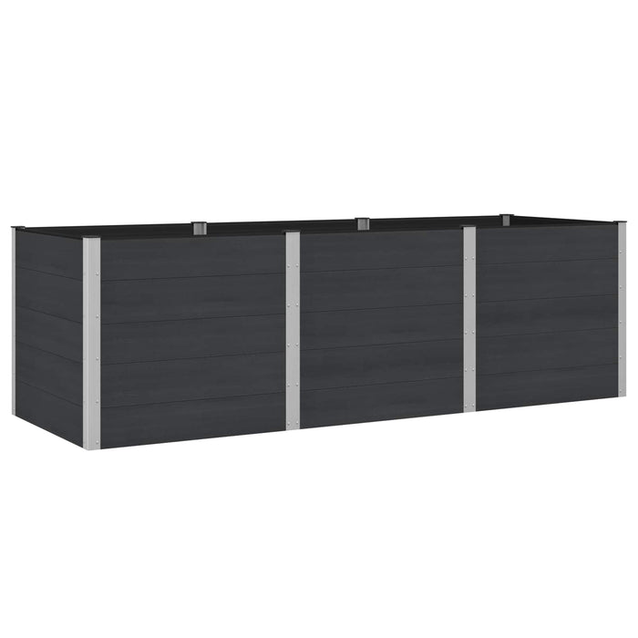 Strat înălțat de grădină Negru 300 x 100 x 91 cm WALTI