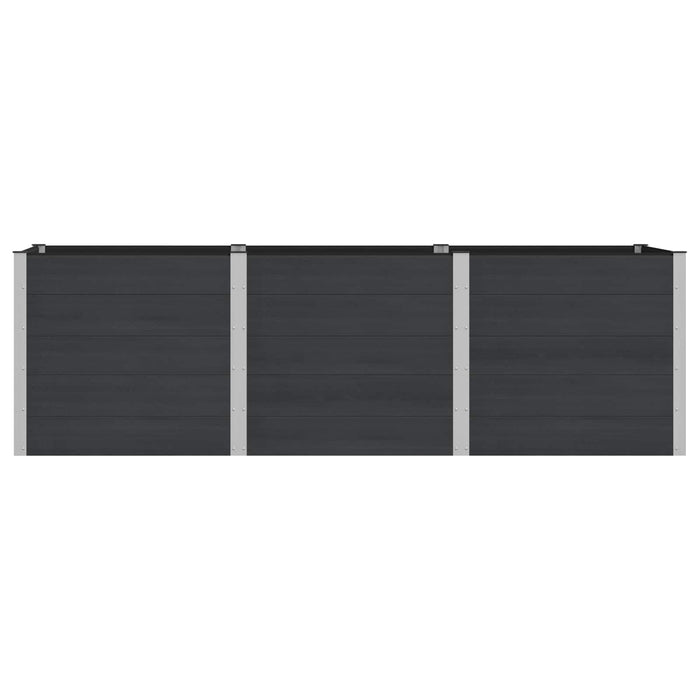 Strat înălțat de grădină Negru 300 x 100 x 91 cm WALTI