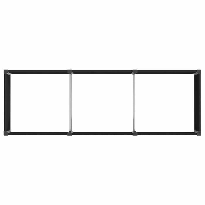 Strat înălțat de grădină Negru 300 x 100 x 91 cm WALTI
