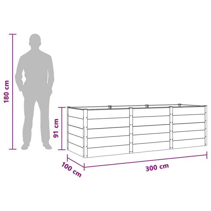 Strat înălțat de grădină Maro 300 x 100 x 91 cm WALTI