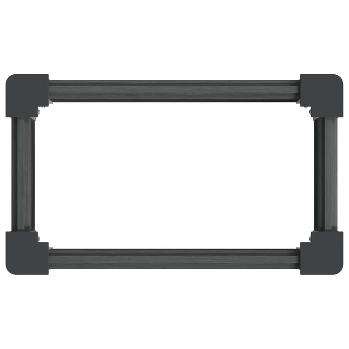 Strat înălțat de grădină Gri 50 x 30 x 36 cm WALTI