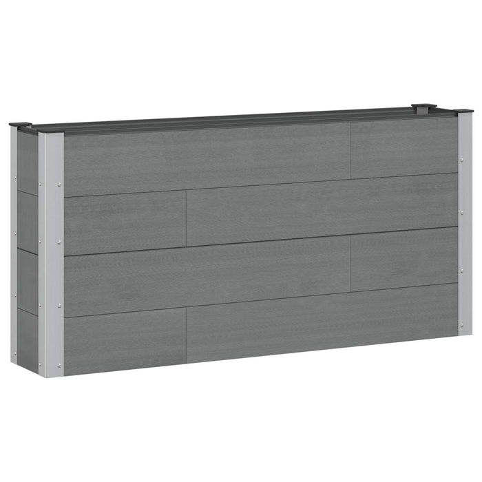 Strat înălțat de grădină Gri 150 x 30 x 72 cm WALTI