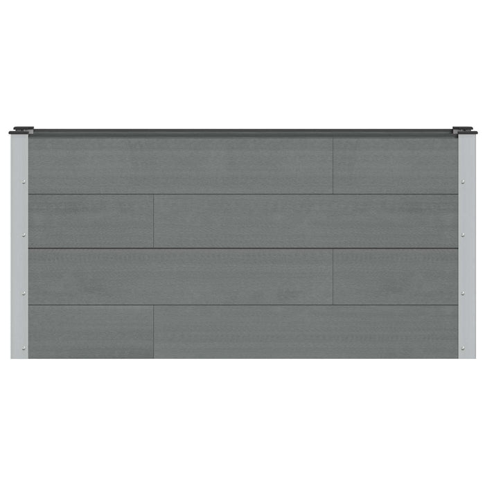 Strat înălțat de grădină Gri 150 x 30 x 72 cm WALTI