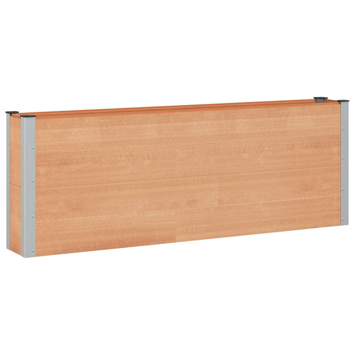 Strat înălțat de grădină Maro 200 x 30 x 72 cm WPC și Aluminiu WALTI
