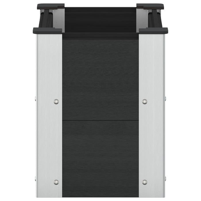 Strat înălțat de grădină Negru 50 x 30 x 36 cm WALTI