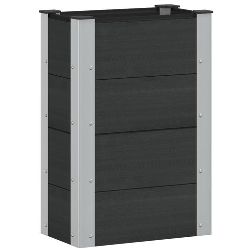 Strat înălțat de grădină Negru 50 x 30 x 72 cm - WALTI WALTI