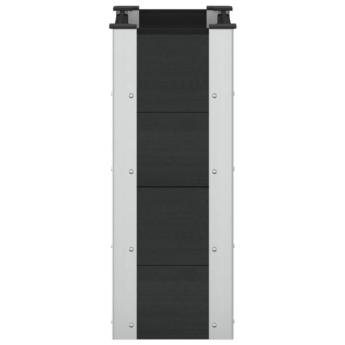 Strat înălțat de grădină Negru 50 x 30 x 72 cm WALTI