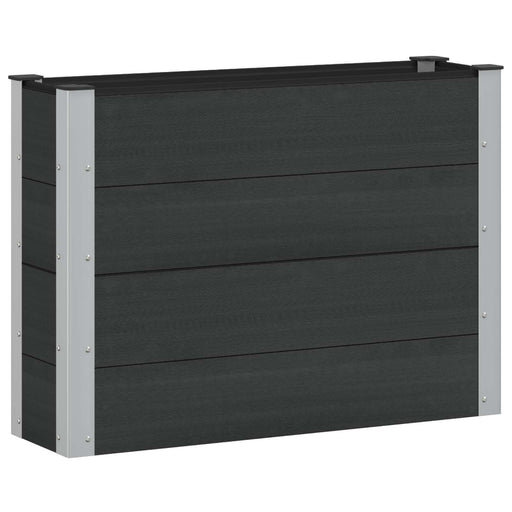 Strat înălțat de grădină Negru 100 x 30 x 72 cm - WALTI WALTI