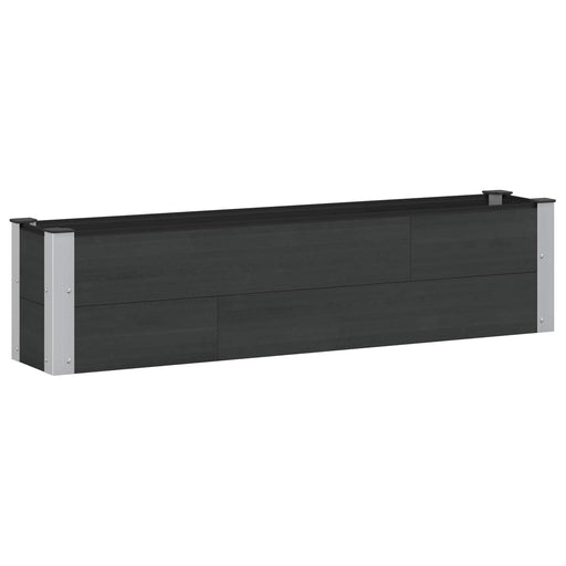 Strat înălțat de grădină Negru 150 x 30 x 36 cm - WALTI WALTI