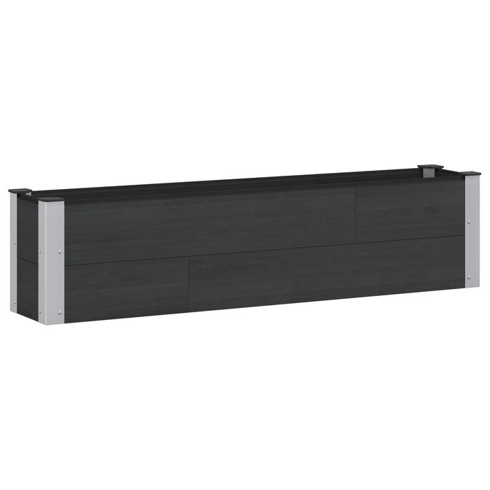 Strat înălțat de grădină Negru 150 x 30 x 36 cm WALTI