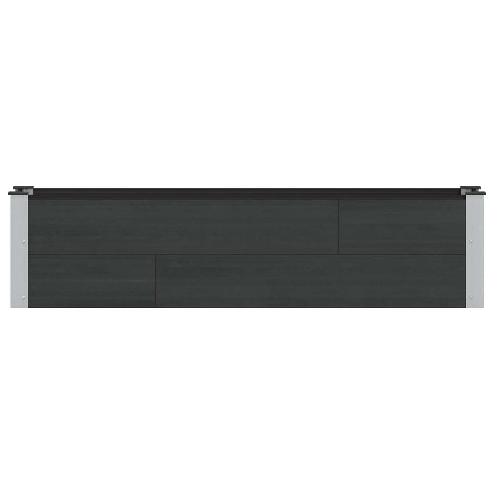 Strat înălțat de grădină Negru 150 x 30 x 36 cm WALTI