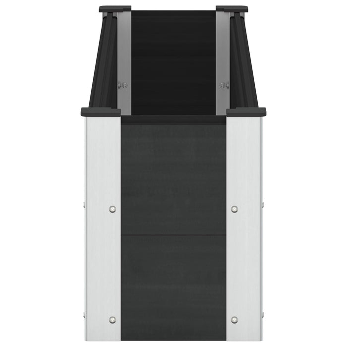 Strat înălțat de grădină Negru 150 x 30 x 36 cm WALTI