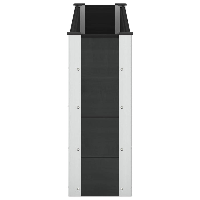 Strat înălțat de grădină Negru 150 x 30 x 72 cm WALTI