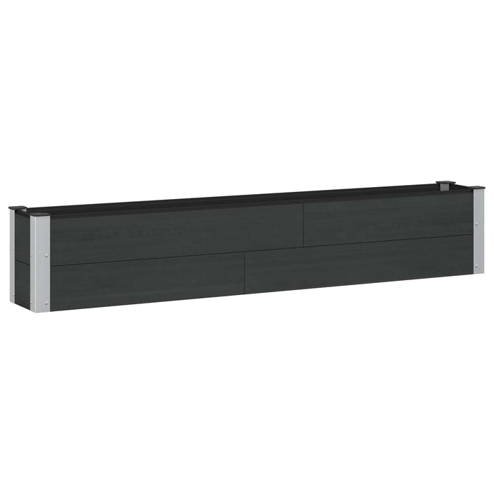Strat înălțat de grădină Negru 200 x 30 x 36 cm WALTI