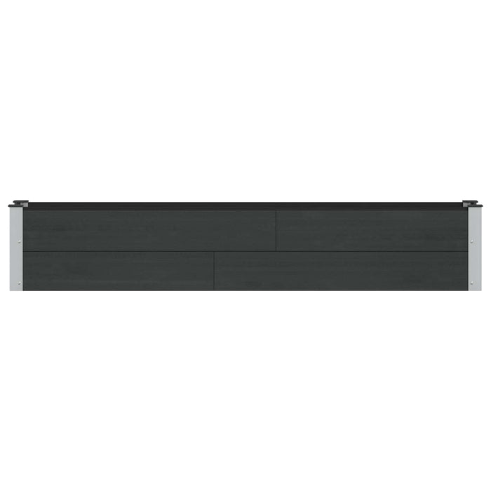 Strat înălțat de grădină Negru 200 x 30 x 36 cm WALTI